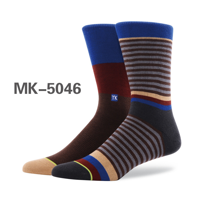 Tube Socks Mixed Color Camouflage Men Socks Khmer Sports Leisure Tide Cool Basketball Socks AB Sock Mismatched Socks